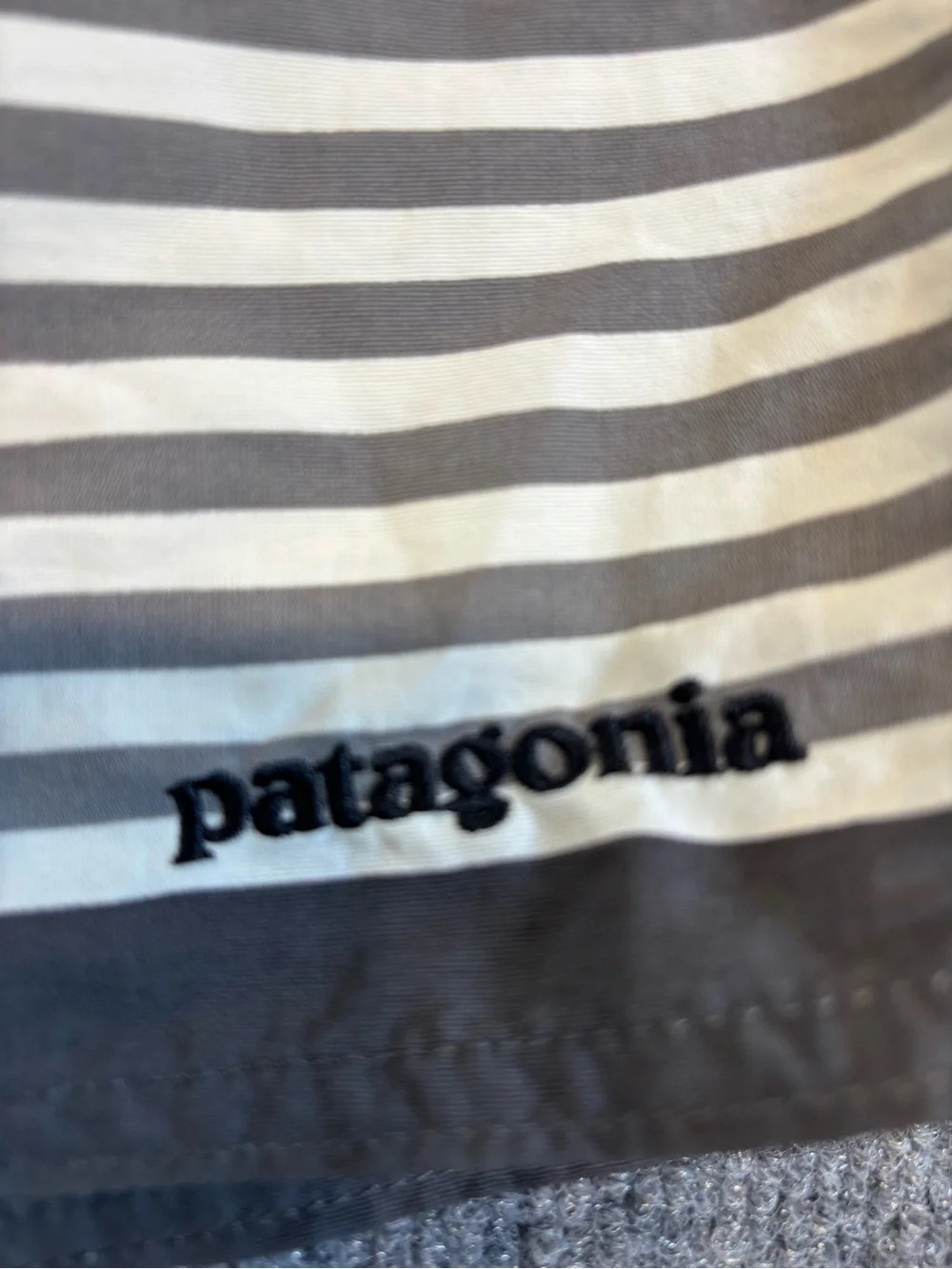 Patagonia Wavefarer Board Shorts Men’s 36 Teal Stripe Swim Trunks 8.5